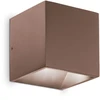 Sieninis šviestuvas Ideal Lux 8,5W LED sieninis fasado šviestuvas RUBIK, kavos sp., 3000K, IP54, 326627