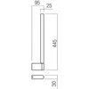 Bikuvalt 8,5W LED sieninis šviestuvas CITYLINE, nikelio sp., 2700K, dimeriuojamas, IP54, 01-4240