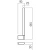 8,5W LED sieninis šviestuvas CITYLINE, nikelio sp., 3000K, dimeriuojamas, IP54, 01-3698