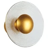 VEN 8,6W LED sieninis šviestuvas GLAMOUR, skaidrus/aukso sp., 2800K, 4241100