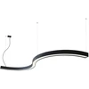 88W LED pakabinamas šviestuvas SEMI S, juodas, 4000K, 3000mm, DALI, 3921-0030-4-B-D3