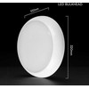 8W/16W/20W LED paviršinis šviestuvas, baltas, 3000/4000/6500K, IP65, CREE LED chip