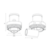 8W LED užglaistomas šviestuvas MARTOREL, baltas, 3000K