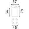 8W LED akcentinis šviestuvas į linijinės sistemos bėgelį DEVA, juodas, 3000K, 332819