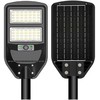 8W LED gatvės šviestuvas su saulės baterija, juodas, 6000K