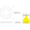 8W LED įleidžiama panelė, balta, 3000/4000/5700K, 10108FA/W/V