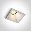 8W LED įleidžiamas šviestuvas, baltas, 3000K, 50108A/W/W