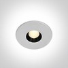 8W LED įleidžiamas šviestuvas, baltas, 3000K, 10108H/W/W