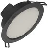 Ledvance 8W LED įleidžiama panelė DOWNLIGHT IP44 GEN2, juoda, 3000K, 100°