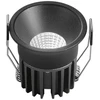 8W LED įleidžiamas šviestuvas QUARK, juodas, CCT