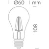 8W LED lemputė, E27, 360°, 3000K, dimeriuojama, ACB62580