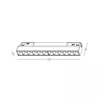 8W LED linijinis šviestuvas į magnetinę sistemą ZAMBELIS MAGNETIC, tamsaus sidabro sp., 2700/3000/4000K, DALI, 25355