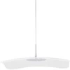 Lubinis šviestuvas 8W LED pakabinamas šviestuvas BLOSSOM, chromo/baltos sp./skaidrus, 3000K