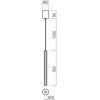 8W LED pakabinamas šviestuvas NIKOS, baltas, 2700K, 01-4186