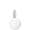 8W LED pakabinamas šviestuvas ODEON, pilkos/baltos sp., 3000K, 349206