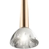 8W LED pakabinamas šviestuvas RINA, aukso sp./skaidrus, 3000K, 4325201