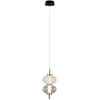 Italux 8W LED pakabinamas šviestuvas TESTA, juodos/baltos sp./skaidrus, 3000K