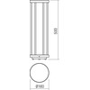 8W LED pastatomas lauko šviestuvas KALEN, tamsiai pilkas, 3000K, IP65, 90578