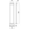8W LED pastatomas lauko šviestuvas POLIFEMO, tamsiai rudas, 3000K, IP65, 90429