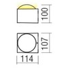 Sieninis šviestuvas 8W LED sieninis fasado šviestuvas ARI, tamsiai pilkas, 3000K, IP65, 90274