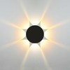 Sieninis šviestuvas 8W LED sieninis fasado šviestuvas MACBA, juodas, 3000K