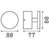 8W LED sieninis fasado šviestuvas TOFFEE, antracito sp., 3000K, IP65, 321189