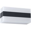 Sieninis šviestuvas 8W LED sieninis lauko šviestuvas KODIAK, juodos/baltos sp., 4000K, IP65, 90327