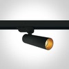 8W LED šviestuvas į bėgelius, juodas, 3000K, dimeriuojamas, 65108T/B/W