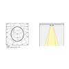 8W LED šviestuvas į magnetines sistemas INSIGHT PLX, baltas, 4000K, 48V, 205mm