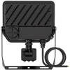 9-18W LED prožektorius COMPACT, juodas, 3000/4000/6500K, su judesio davikliu