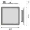 Ledvance 95W LED panelė CANOPY COMPACT, balta, 5700K, 40x40cm, dimeriuojama, IP66
