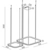 96W LED pakabinamas šviestuvas ORION, rusvas, 2700/3000/4000K, dimeriuojamas, 01-3899