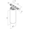 9,6W LED šviestuvas į magnetinius bėgelius XNEO, juodas, 3000K, dimeriuojamas, reguliuojamas