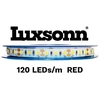 9,6W/m LED juosta LUXSONN, 2835, 120 LED/m, 24V, IP67, raudonos šviesos sp., 5m ritė