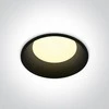 Bikuvalt 9W LED įleidžiamas šviestuvas, juodas, 3000K, 10109D/B/W