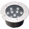 9W įleidžiamas lauko šviestuvas LOTUS, sidabro sp., 3200K, IP67, 4187000