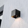 Sieninis šviestuvas V-tac 9W LED įkraunamas sieninis lauko šviestuvas su saulės baterija ir judesio davikliu, juodas, 4000K, IP65