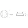 Bikuvalt 9W LED įleidžiamas šviestuvas, juodas, 3000/4000/5000K, IP65, 10109FD/B/V