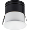 9W LED įleidžiamas šviestuvas, matinės baltos sp., 3000K, IP54, S350