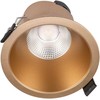 9W LED įleidžiamas šviestuvas PT 09, matinės aukso sp., 4000K, IP44