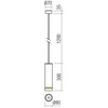 9W LED pakabinamas lauko šviestuvas KLOU, baltas, 3000K, IP54, 90513