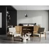 Lubinis šviestuvas Italux 9W LED pakabinamas šviestuvas RASTIA, chromo/dūmų sp., 3000K