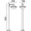 9W LED pastatomas lauko šviestuvas ISOLA 4K, juodas, 4000K