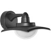 Sieninis šviestuvas Italux 9W LED sieninis fasado šviestuvas ISOLA 3K, juodas, 3000K