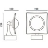 Sieninis šviestuvas Italux 9W LED sieninis fasado šviestuvas ISOLA 3K, juodas, 3000K