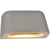 9W LED sieninis fasado šviestuvas KRABI, pilkas, 3000K, IP65, 4319900