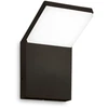 Sieninis šviestuvas Ideal Lux 8,5W LED sieninis fasado šviestuvas STYLE, juodas, 4000K, IP54, 322629