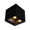 Sieninis šviestuvas V-tac 9W LED sieninis fasado šviestuvas su saulės baterija ir judesio davikliu, juodas, 3000/4000/5000K