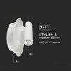 9W LED sieninis šviestuvas, baltas, 3000K