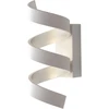 9W LED sieninis šviestuvas HELIX, baltos/sidabro sp., 3000K